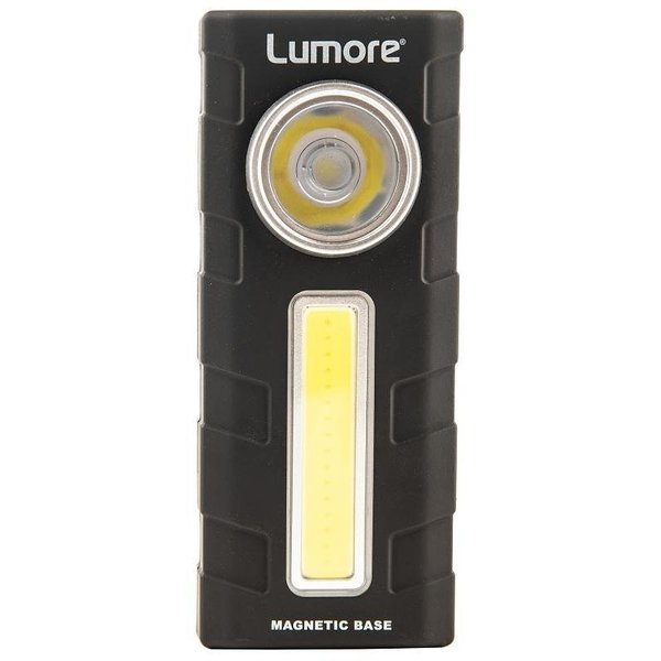 Nebo LUMORE 2in1 Work Light with Magnetic Clip Hook, 2Lamp, LED Lamp, 300, 250 Lumens, Black 6883